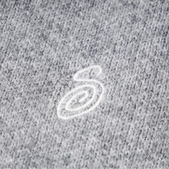 Stussy Heather Gray Cowl Neck Sweater - Picture 3 of 8